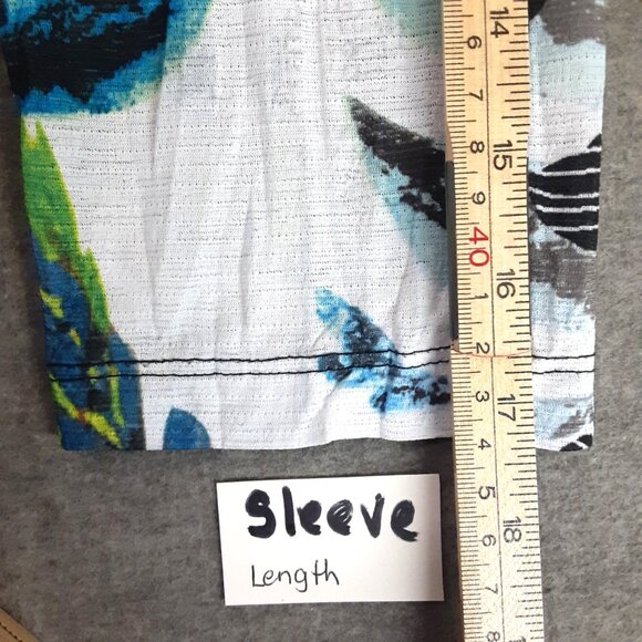 Elysee 26 Blouse Sz M Pullover Sequins Mesh Lace Peasant Boho Hippie 3/4 Sleeve - Picture 8 of 12